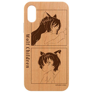 おおかみこどもの雨と雪 雨と雪 lette-graph ウッドiPhoneケース(12 mini)