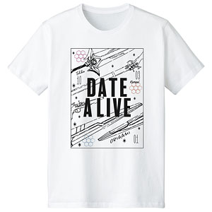 デート・ア・ライブIV 夜刀神十香＆鳶一折紙＆時崎狂三 Ani-Sketch Tシャツ メンズ XL