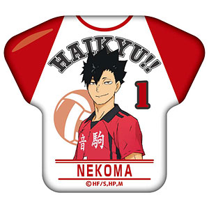 ハイキュー！！ カレッジテイスト Tシャツ缶バッジ 日向翔陽