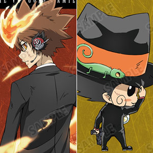 家庭教師ヒットマンREBORN！ 描き下ろしイラスト 戦う背中ver. トレーディングスタンド付き色紙 8個入りBOX