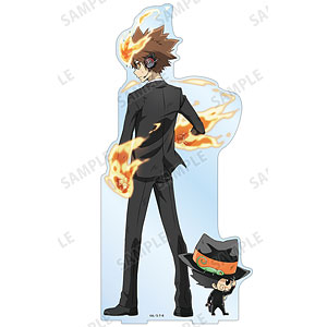 家庭教師ヒットマンREBORN！ 描き下ろしイラスト 沢田綱吉＆リボーン 戦う背中ver. 1/7スケール 特大アクリルスタンド