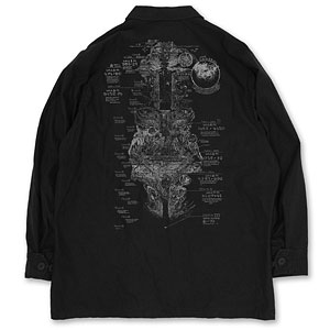 メイドインアビス 烈日の黄金郷 アビス地図 ファティーグジャケット/BLACK-L