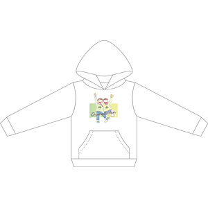 おそ松さん 描き下ろし チョロ松＆十四松(秋) パーカー(L)