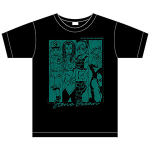 ジョジョの奇妙な冒険 ストーンオーシャン TシャツブラックA AT サイズM