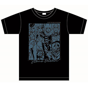 ジョジョの奇妙な冒険 ストーンオーシャン TシャツブラックB AT サイズM