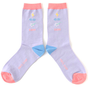 うる星やつら 靴下(パープル)