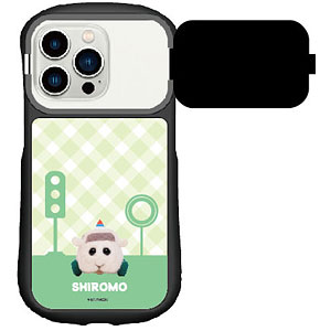 PUI PUI モルカー DRIVING SCHOOL iPhone14/14Pro/13/13Pro/12/12Pro 対応 ハイブリッドガラスケース 教習シロモ