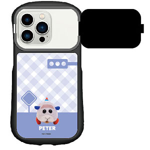 PUI PUI モルカー DRIVING SCHOOL iPhone14/14Pro/13/13Pro/12/12Pro 対応 ハイブリッドガラスケース ペーター
