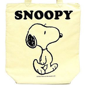 PEANUTS SN ファスナースクエアトート WH