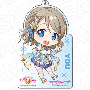 ラブライブ！スクールアイドルフェスティバル ALL STARS デカキーホルダー 渡辺曜 Snow Crystal デフォルメ ver