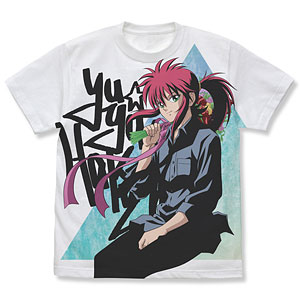 幽☆遊☆白書 描き下ろし 蔵馬 フルグラフィックTシャツ 花束Ver./WHITE-S