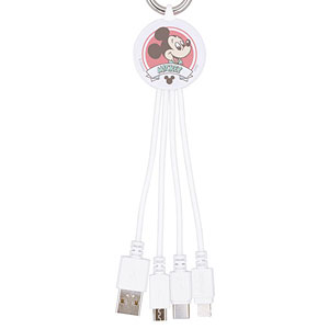 ディズニーキャラクター マルチ充電ケーブル ミッキーマウス