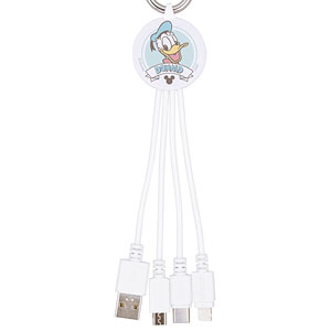 ディズニーキャラクター マルチ充電ケーブル ドナルドダック