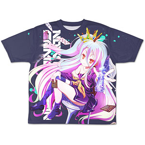 ノーゲーム・ノーライフ 描き下ろし 「白」両面フルグラフィックTシャツ ASCIENTE！Ver./-XL