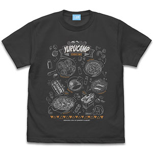 『ゆるキャン△』 キャンプグルメ Tシャツ/SUMI-XL