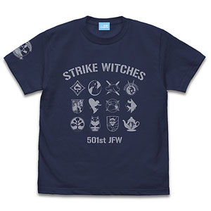 第501統合戦闘航空団 ストライクウィッチーズ RtB ストライクウィッチーズ パーソナルマーク Tシャツ/INDIGO-L