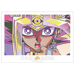 遊☆戯☆王デュエルモンスターズ アテム Ani-Art clear label A3マット加工ポスター
