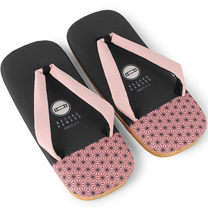 アニメ「鬼滅の刃」 竈門禰豆子 雪駄サンダル ユニセックス M(25-25.5cm)