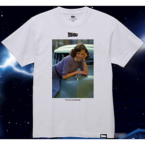 豆魚雷別注モデル バック・トゥ・ザ・フューチャー/ ロレイン・ベインズ Tシャツ ホワイト XLサイズ