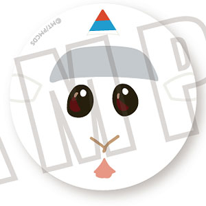 PUI PUI モルカー フェイス缶バッジ 教習シロモ