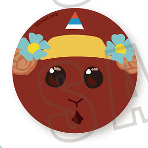 PUI PUI モルカー フェイス缶バッジ 教習チョコ