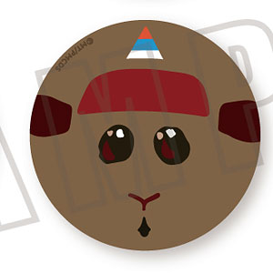 PUI PUI モルカー フェイス缶バッジ 教習テディ