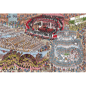 ジグソーパズル Where’s Wally？イカリを上げて大行進 500スモールピース (500S-006)