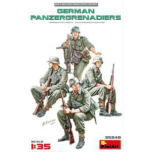 1/35 ドイツ擲弾兵戦車部隊4体入 プラモデル