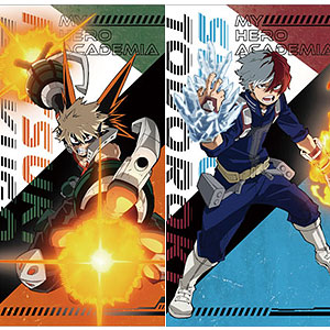 僕のヒーローアカデミア　下敷き　クリアファイル　緑谷出久　爆豪勝己　轟焦凍 僕のヒーローアカデミア 下敷き クリアファイル 緑谷出久 爆豪