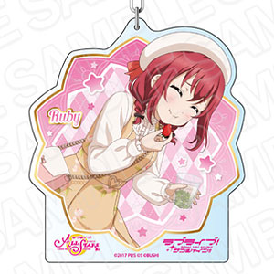 ラブライブ！スクールアイドルフェスティバル ALL STARS デカキーホルダー 黒澤ルビィ ストロベリー・ドリーム ver
