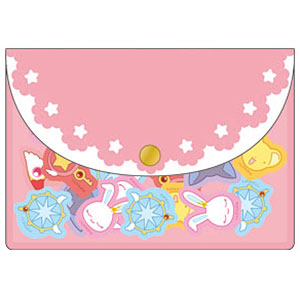 カードキャプターさくら ポーチ付きフレークシール(杖＆ミニキャラ)