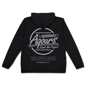 ラブライブ！サンシャイン！！ Aqours 薄手ドライパーカー/BLACK-L
