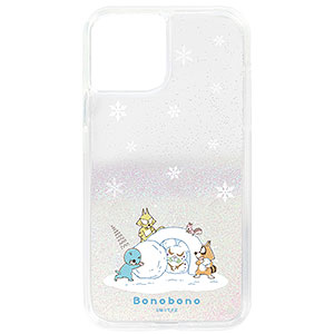 ぼのぼの かまくらにしまっちゃおうね グリッターiPhoneケース(7/8/SE2/SE3)