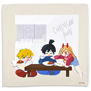 チェンソーマン イラストレーターHERコラボ ハンドタオル(チェンソー