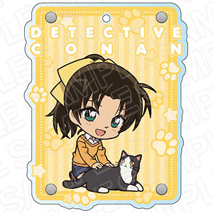 名探偵コナン アクリルダイカットパスケース 遠山和葉 デフォルメねこ ver.2