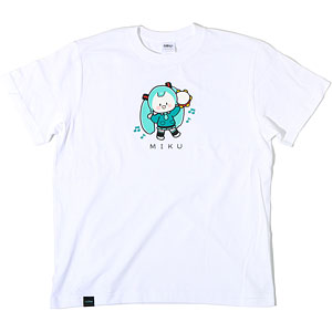 初音ミク ぴあぷろきっず！Tシャツ はつねみく しろ L