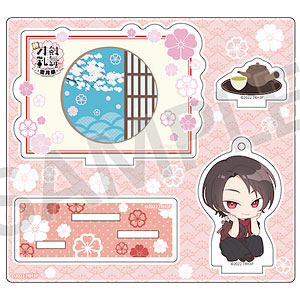 特『刀剣乱舞-花丸-』～雪月華～ 背景付きスタンドアクリルキーホルダー 加州清光
