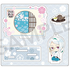 特『刀剣乱舞-花丸-』～雪月華～ 背景付きスタンドアクリルキーホルダー 巴形薙刀