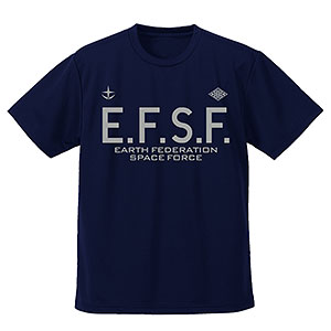機動戦士ガンダム 地球連邦宇宙軍 ドライTシャツ/NAVY-S