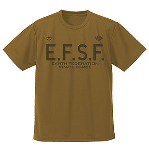 機動戦士ガンダム 地球連邦宇宙軍 ドライTシャツ/BROWN-S