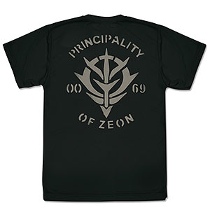 機動戦士ガンダム ジオン公国軍 ドライTシャツ/BLACK-L