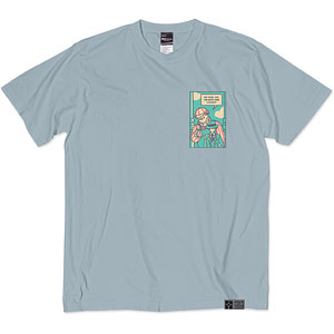 「進撃の巨人」 The Final Season Part2 シーンイラストTシャツ 6(EP.87/人類の夜明け) アシッドブルー L