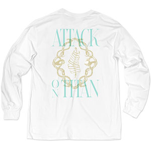 「進撃の巨人」 The Final SeasonモチーフロンTシャツ 2(始祖ユミル) ホワイト XL