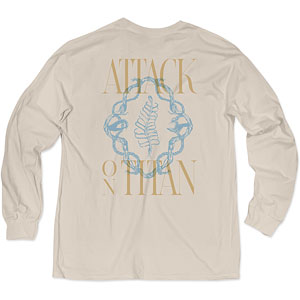 「進撃の巨人」 The Final SeasonモチーフロンTシャツ 2(始祖ユミル) サンドベージュ XXL