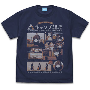 ゆるキャン△』 志摩リンとスクーター フルグラフィックTシャツ/WHITE