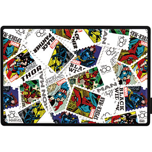 MARVEL ガラスワイヤレススピーカー 総柄