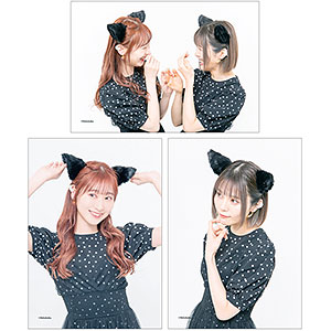 大森日雅と山下七海の、猫かぶらない ブロマイド 3枚セット C
