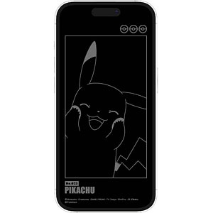 ポケットモンスター iPhone 14 Pro 対応 ガラススクリーンプロテクター ピカチュウ