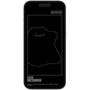 ポケットモンスター iPhone 14 Pro 対応 ガラススクリーンプロテクター メタモン