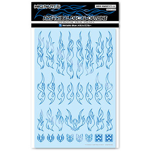 ファイアトライバルデカール アウトライン メタリックブルー(1枚入)